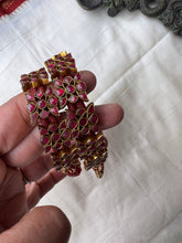 Load image into Gallery viewer, Ruby and silver 925 bracelet( Poochi)