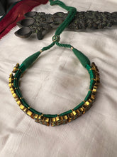 Load image into Gallery viewer, Emerald choker necklace