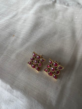 Load image into Gallery viewer, Ruby Earrings in silver 925