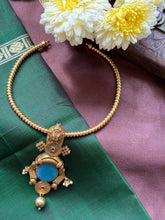 Load image into Gallery viewer, Statement vintage style silver 925 gold polish necklace