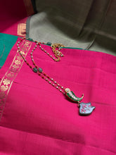 Load image into Gallery viewer, Statement inlay work aventurine pendant necklace