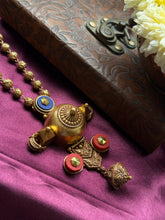 Load image into Gallery viewer, Statement vintage style 925 silver necklace