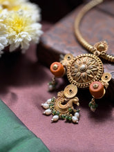 Load image into Gallery viewer, Statement vintage 925gold polish necklace