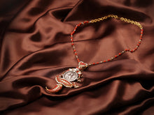 Load image into Gallery viewer, One of a kind amulet pendant kundan work neck chain
