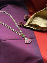 Load image into Gallery viewer, Natural coral inlay work necklace