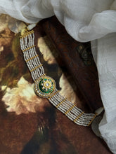 Load image into Gallery viewer, One of a kind statement silver kundan choker