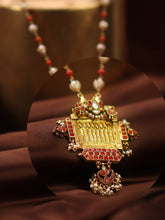 Load image into Gallery viewer, One of a kind amulet pendant kundan work neck chain