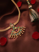 Load image into Gallery viewer, Statement gold polish classic attigai necklace