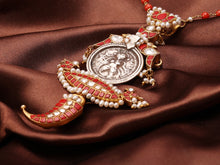 Load image into Gallery viewer, One of a kind amulet pendant kundan work neck chain