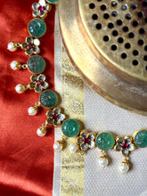 Load image into Gallery viewer, One of a kind gold polish kundan work statement necklace
