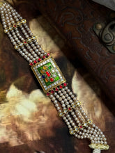 Load image into Gallery viewer, One of a kind statement silver kundan choker