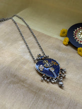 Load image into Gallery viewer, Statement vinntage silver neckchain