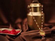 Load image into Gallery viewer, One of a kind amulet pendant kundan work neck chain