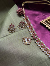 Load image into Gallery viewer, Festive Ruby Attigai Necklace