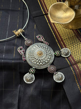 Load image into Gallery viewer, One of a kind contemporary silver necklace