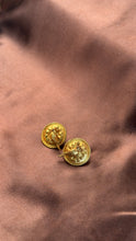 Load image into Gallery viewer, Vintage inspired (925 silver)stud earrings in gold polish