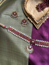 Load image into Gallery viewer, Festive Ruby Attigai Necklace