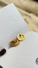 Load image into Gallery viewer, Vintage inspired (925 silver)stud earrings in gold polish