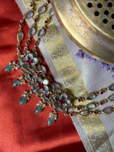 Load image into Gallery viewer, One of a kind gold polish kundan work statement necklace