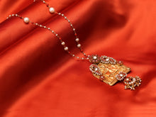 Load image into Gallery viewer, One of a kind amulet pendant kundan work neck chain