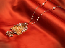 Load image into Gallery viewer, One of a kind amulet pendant kundan work neck chain
