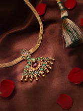 Load image into Gallery viewer, Statement gold polish classic attigai necklace