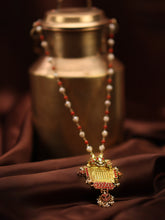 Load image into Gallery viewer, One of a kind amulet pendant kundan work neck chain