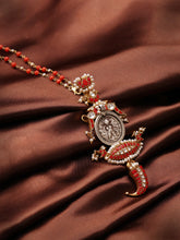 Load image into Gallery viewer, One of a kind amulet pendant kundan work neck chain