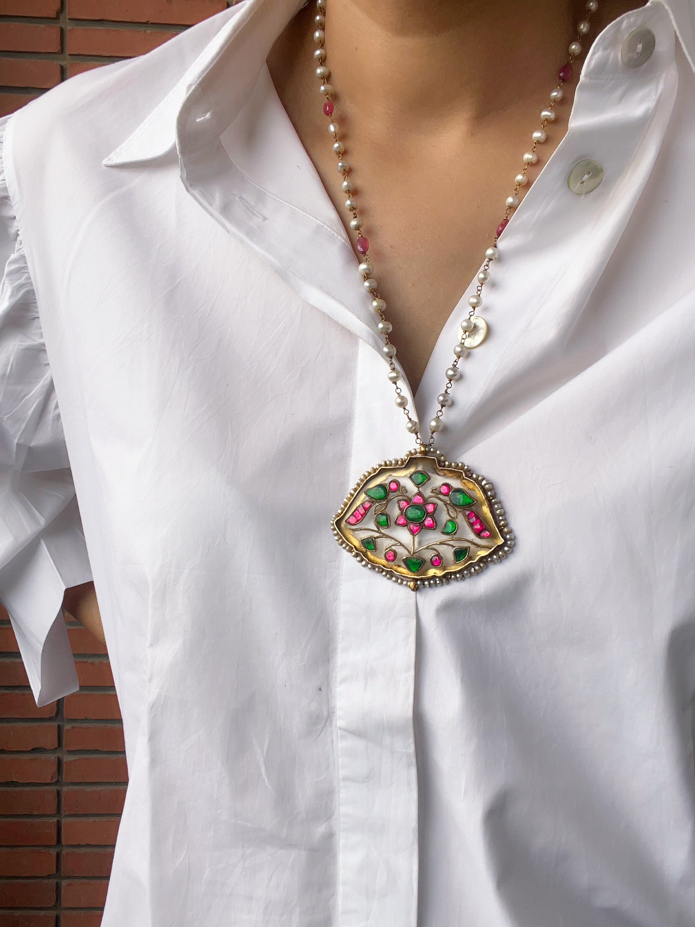 Quartz Crystal Pendant ( Bell shape) Potpourri Studio