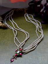 Load image into Gallery viewer, Pearl bunch kundan necklace 7
