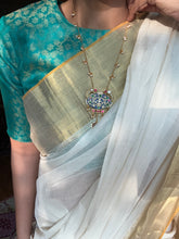Load image into Gallery viewer, One of a kind lapis lazuli inlay work neckpiece (BG6)
