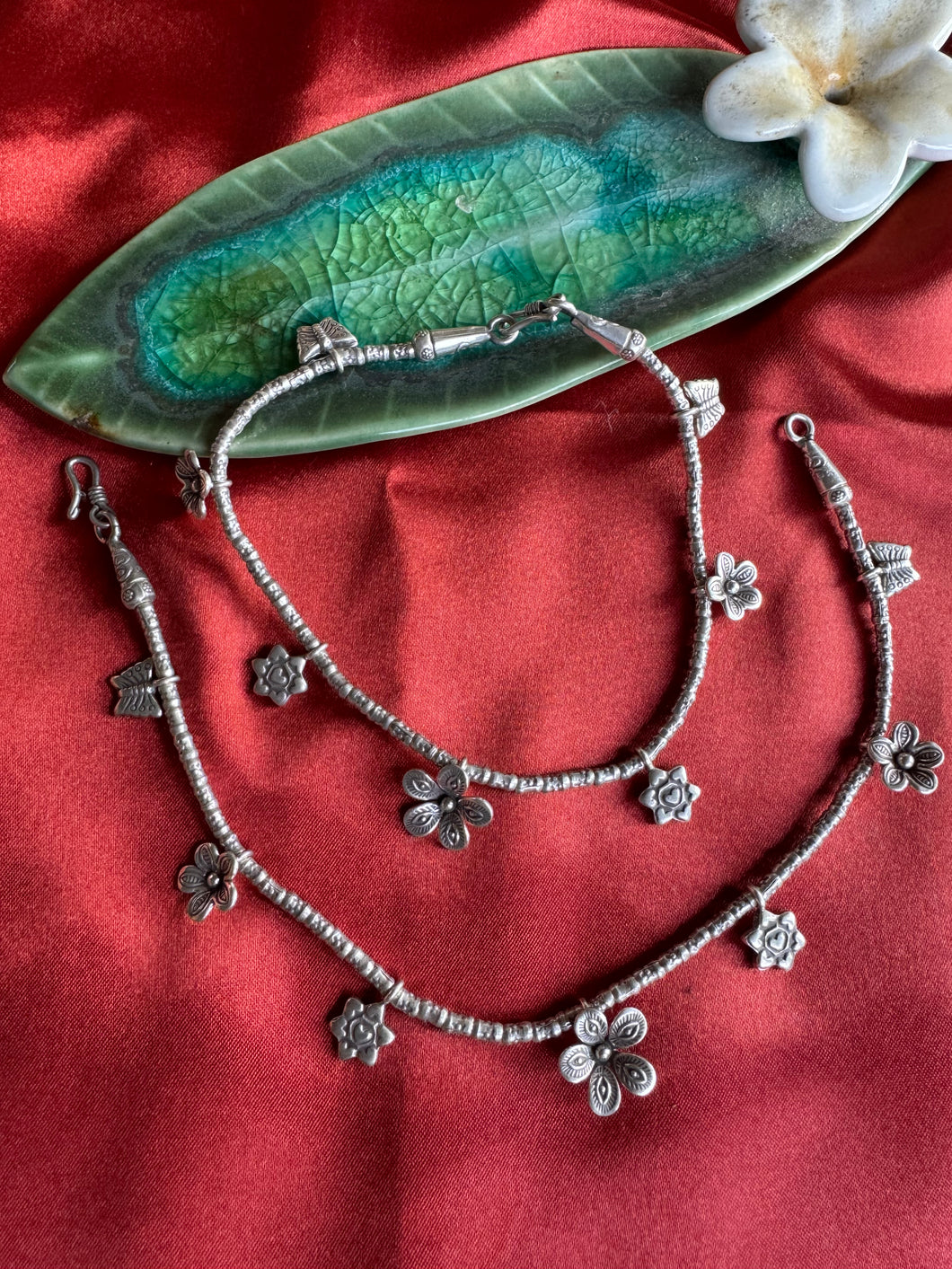 Silver anklets-Balinese