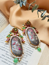 Load image into Gallery viewer, Statement Inlay work earrings 1
