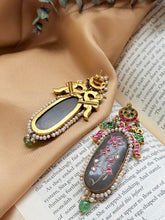 Load image into Gallery viewer, Statement Inlay work earrings 1
