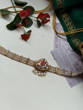 Load image into Gallery viewer, One of a kind silver pearl &amp; kundan choker
