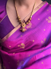 Load image into Gallery viewer, Kundan necklace in silver 925 and antique gold polish
