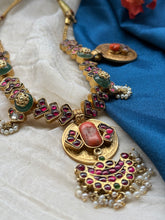 Load image into Gallery viewer, Statement vintage silver necklace
