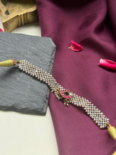 Load image into Gallery viewer, Kundan and pearl choker in silver 925
