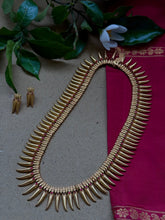 Load image into Gallery viewer, Traditional South Indian malligai (jasmine buds) neckpiece inspired by an old gold necklace set
