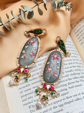 Load image into Gallery viewer, Statement Inlay work earrings 2
