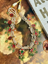 Load image into Gallery viewer, One of a kind silver kundan necklace
