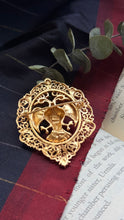 Load image into Gallery viewer, Statement vintage 925gold polish gandaberunda brooch
