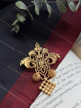 Load image into Gallery viewer, Statement vintage 925gold polish brooch
