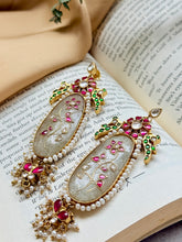 Load image into Gallery viewer, Statement Inlay work earrings 3
