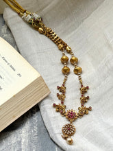 Load image into Gallery viewer, Kundan necklace in silver 925 and gold polish
