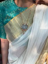 Load image into Gallery viewer, One of a kind lapis lazuli inlay work neckpiece (BG6)
