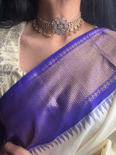 Load image into Gallery viewer, One of a kind kundan necklace in silver 925
