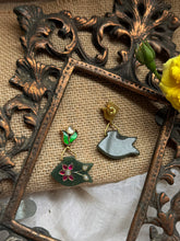 Load image into Gallery viewer, One of a kind inlay work earrings 7
