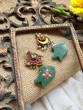 Load image into Gallery viewer, One of a kind inlay work earrings 2
