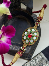 Load image into Gallery viewer, Meenakari Kundan choker with thread work
